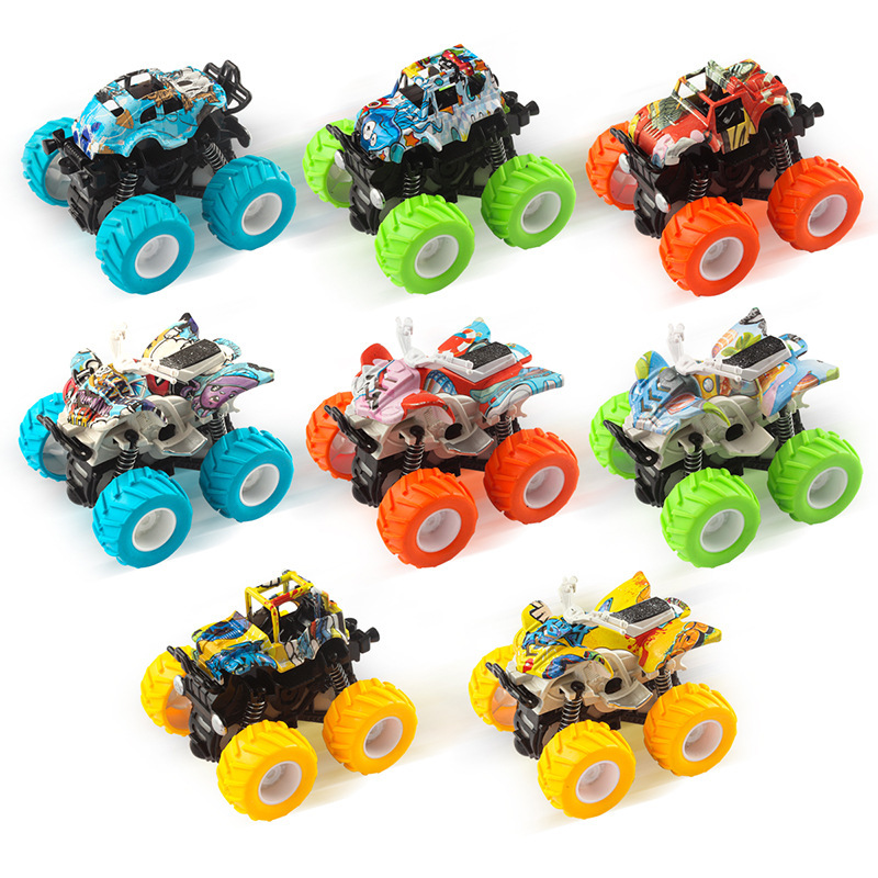 Factory Direct Delivery Inertial Four-Wheel Drive Off-Road Vehicle Boy Model Toy Dump Truck Educational Toy Model Stunt Car