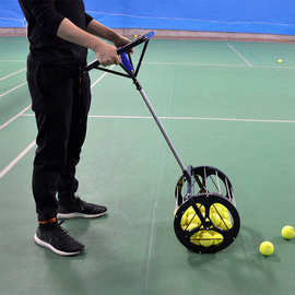 艾森威网球捡球器专业收球神器捡球筒训练器多球框网球自动捡球筐