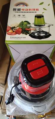 小冉双开绞陷机家用绞肉机电动料理机绞菜器辣椒粉碎机