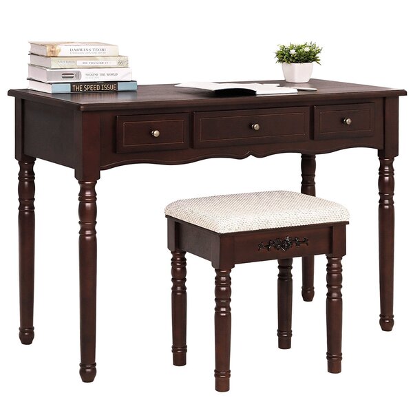 European -style solid wood leg dressing table retro family nostalgic…