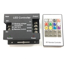 新款无线RF20键遥控RGB调光器 LED灯条灯带灯串大功率铁壳控制器