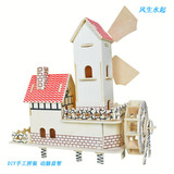 Деревянная трехмерная головоломка, хижина, вилла, DIY, 3D, домик своими руками