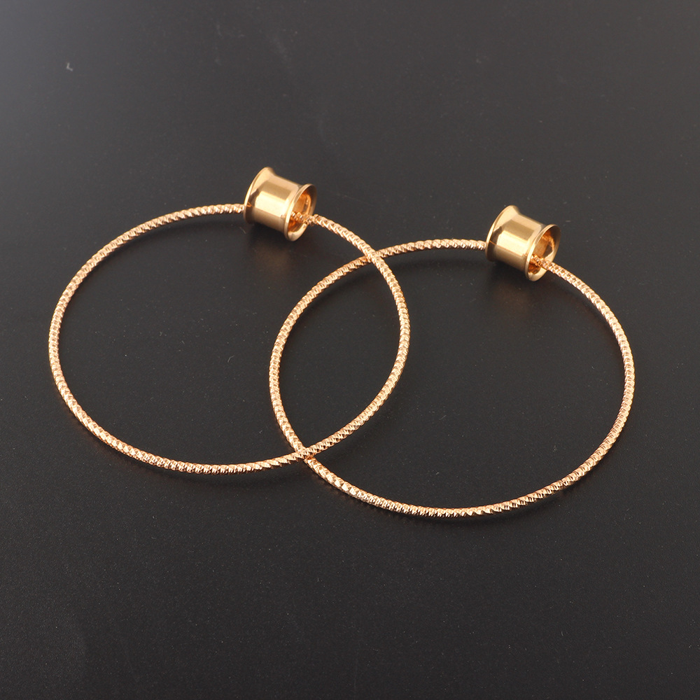 Rose Gold 20mm Stainless Steel Ear Expansion Twist Earring - Single Ear Plug for Auricle Piercing detail image 8