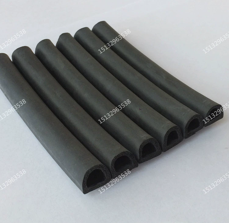 1412D-тип Звукоизоляционная водонепроницаемая и Пыленепроницаемая резиновая пена для двери автомобиля самоклеящаяся лента полукруглая полая уплотнительная лента