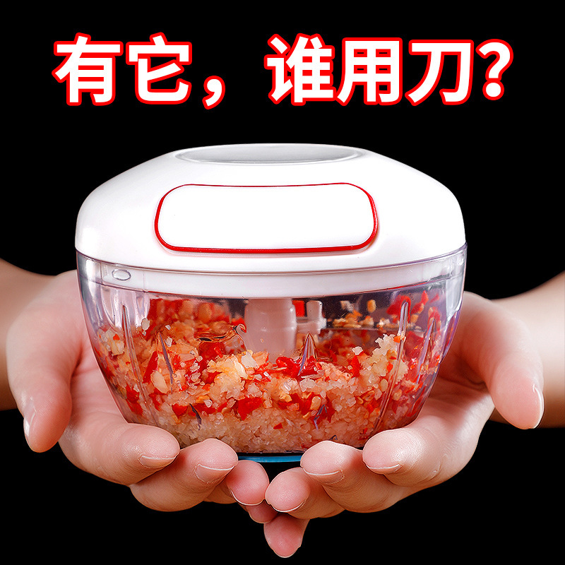 厂家直销迷你多功能搅蒜器 便携式厨房手动搅碎器外出烧烤绞碎机|ms