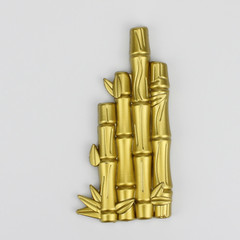 Birthday Golden Bamboo Baking Decorations, Birthday Celebration Cake Decoration with Gold Bamboo Stake for Happy Birthday Wishes