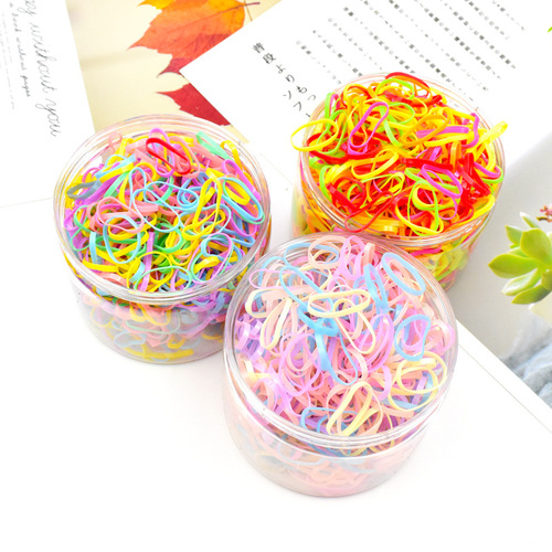 Children's hair rope disposable rubber band for girls and babies, strong pull, boxed small hair tie, no damage to hair, hair rope wholesale