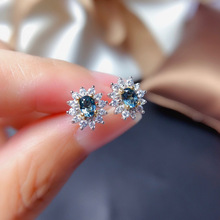 �r�ж�� S925�y�18K�pɫ�� �y����3*4mm ��� �E�A ���
