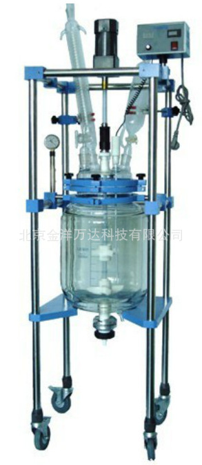 低温聚合双层玻璃反应釜厂家直销 型号:TFD-30L、TFD-50L/TFD-20L