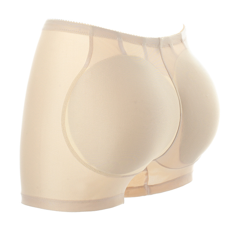 新款中腰假屁股提臀內褲性感翹臀加墊塑身豐臀褲女平角褲廠家直銷