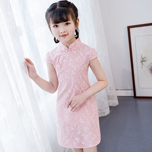Qipao for kids Children Chinese Dress cheongsam, cotton and hemp show off