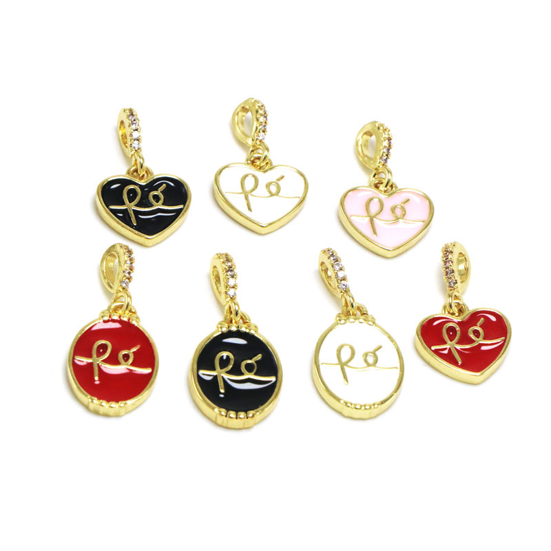 3g Weight Pendant Jewelry Making Type 11 * 19mm, 11 * 24mm Jewelry Making Size Zircon Inlay Material DIY Jewelry Accessories Classification 1 Piece Quantity Copper Material Letter, Oval, Heart Shape Pattern Enamel, Inlay Design Sweet, Simple Style Style 1 Piece 11 * 19mm 11 * 24mm Copper Zircon Letter Oval Heart Shape Pendant 7