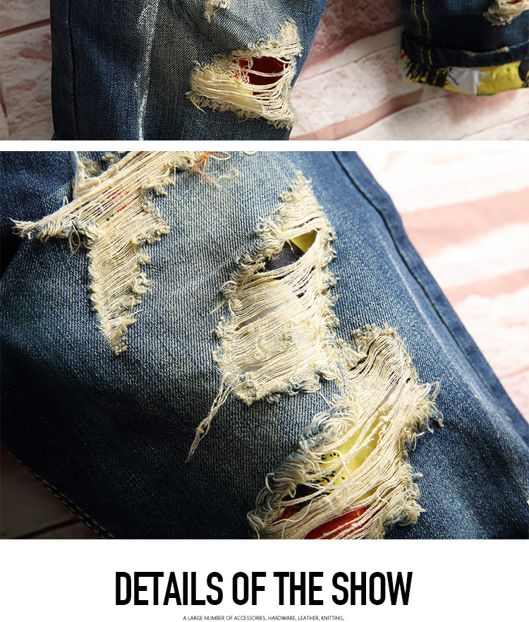 abbigliamento da uomo alla moda, pantaloncini estivi in denim strappato, pantaloni a gamba dritta attillati in cinque pezzi_voghion.com