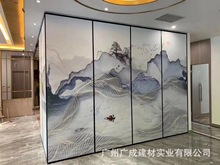 酒店活动隔断 移动屏风推拉门折叠隔墙 隔音屏风玻璃隔断厂家屏风