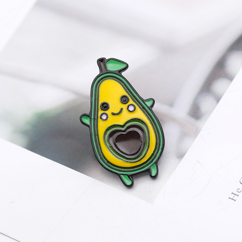 New Brooch Creative Cute Donut Cartoon Yellow Peach Avocado Sushi Cowboy Badge Wholesale Nihaojewelry display picture 9