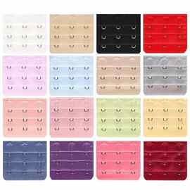 三排扣内衣扣宽5.5cm高5cm加长搭扣三排三扣胸罩延长扣舒适稳固