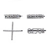 Cross -border INS wind English letter hair clip black rhinestone, a finger, bangs clip GLAM Drippin