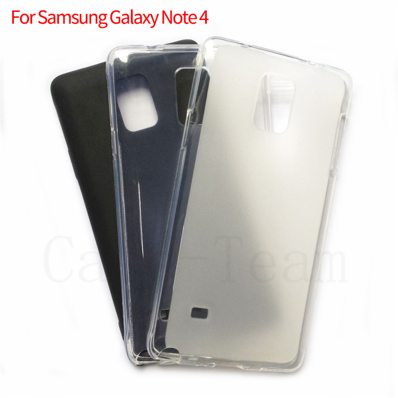 适用于三星Samsung Galaxy note 4手机壳note4保护套透明布丁素材