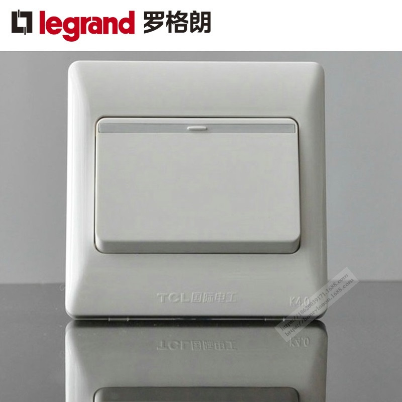 Legrand/罗格朗 K4.0系列 一位双控大板开关KG31/2/3B