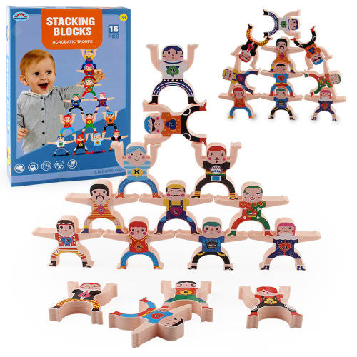 Balanced Hercules Jenga high building block stickers Balanced building blocks Man Jenga Hercules desktop game
