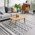 厂家现货北欧简约现代客厅地毯 日式民宿ins摩洛哥几何卧室床边毯