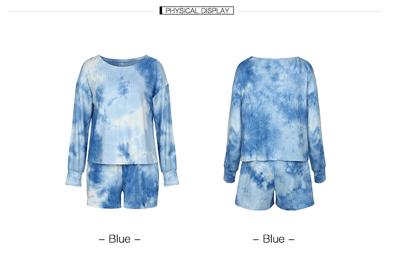 women s autumn new simple tie-dye suit NSKA982