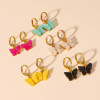 Fashionable brand small design earrings, trend advanced set, simple and elegant design