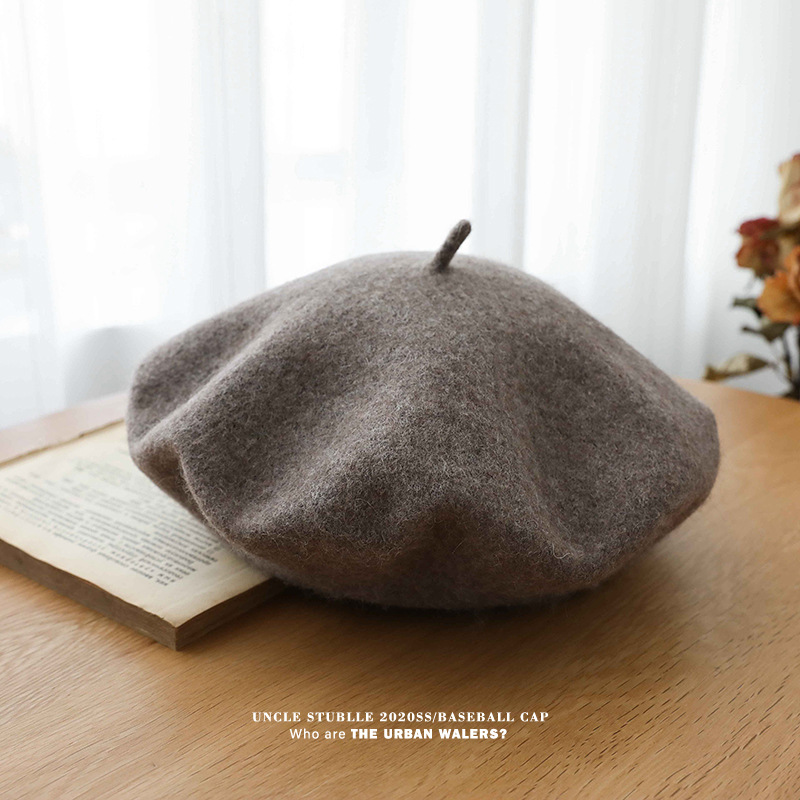 Unisex Wool beret woman retro autumn-winter everything breathable artist hat summer thin hipster woman_voghion.com
