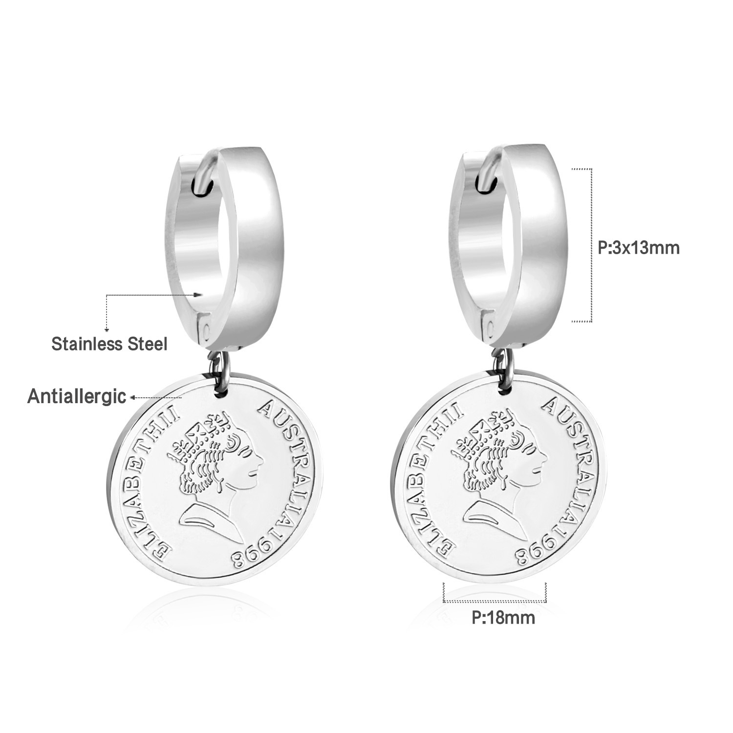 14g Weight Rhinestones Inlay Material Drop Earrings Classification 1 Pair Quantity Street Occasion Stainless Steel Material Triangle, Round, Heart Shape Pattern Women'S Gender Fashion Style Fashion Triangle Round Heart Shape Stainless Steel Rhinestones Drop Earrings 1 Pair 无