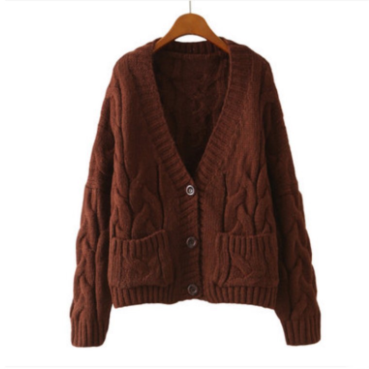 2023 estilo coreano prendas de punto de las mujeres cardigan corto de lana gruesa ropa de mujer de primavera y otoño estudiantes sueltos suéter abrigo mujeres image 9