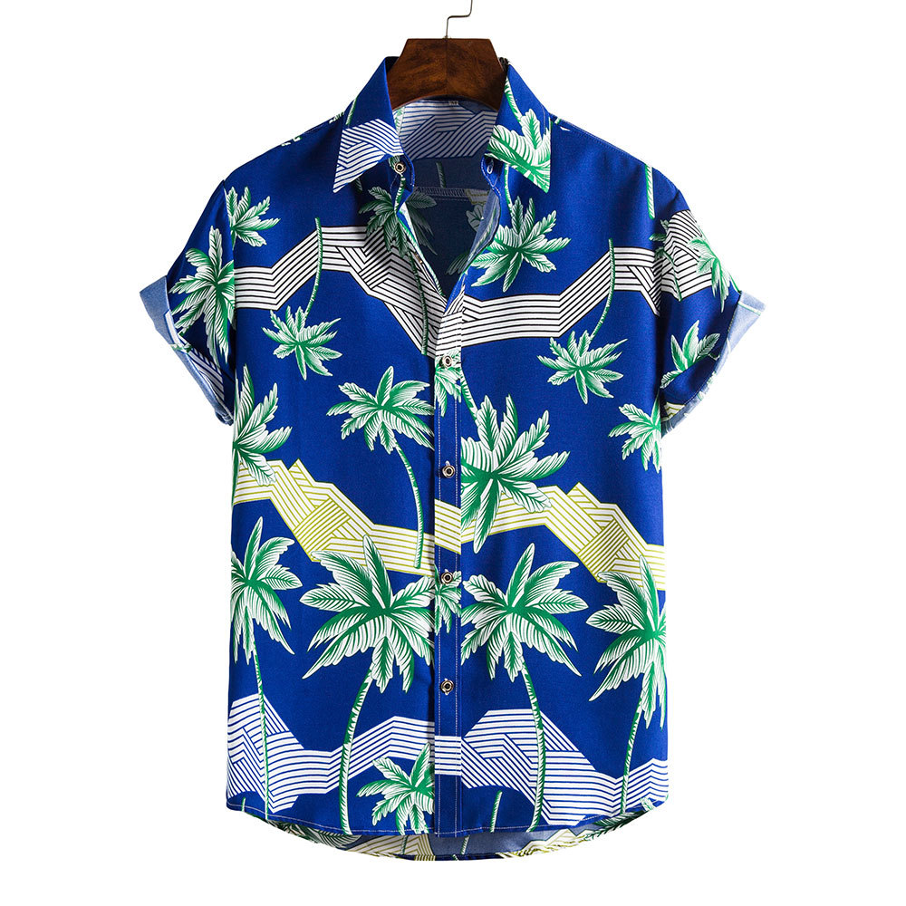 Men's Ditsy Floral Blouse Men's Clothing display picture 118