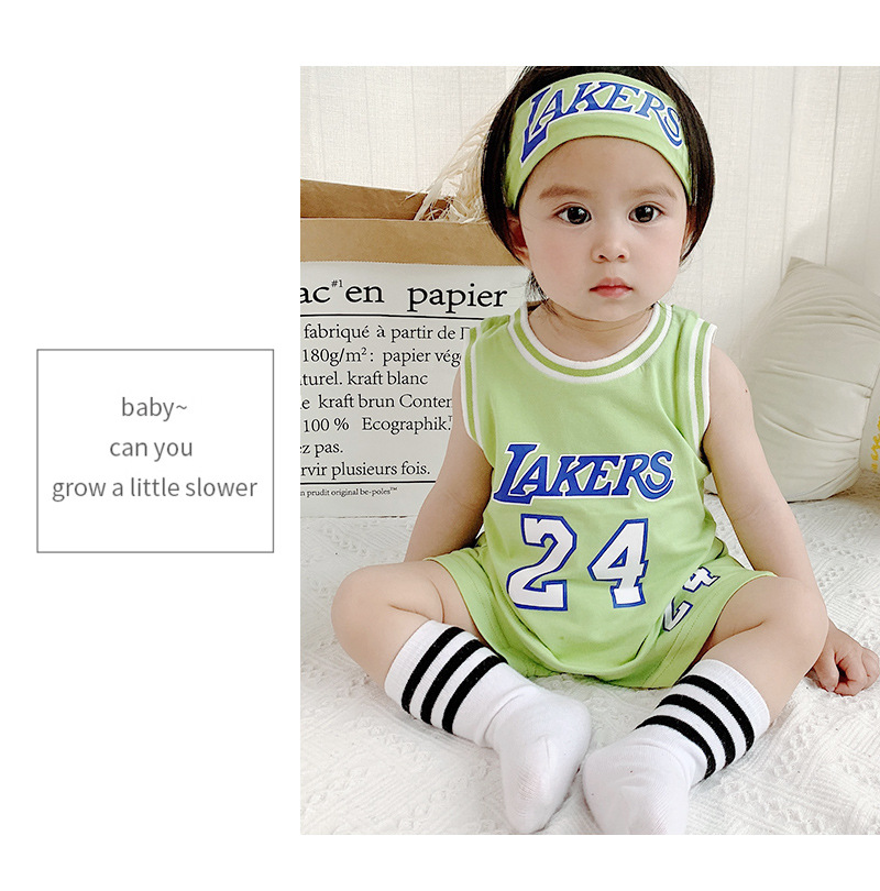 Summer New Children's Baby Personality Digital Printing Trend Korean Comfortable Leisure Sports Suit Wholesale Nihaojewelry display picture 29