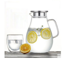 家用冷水壶玻璃冷热凉白开水杯扎壶大容量透明水瓶套装