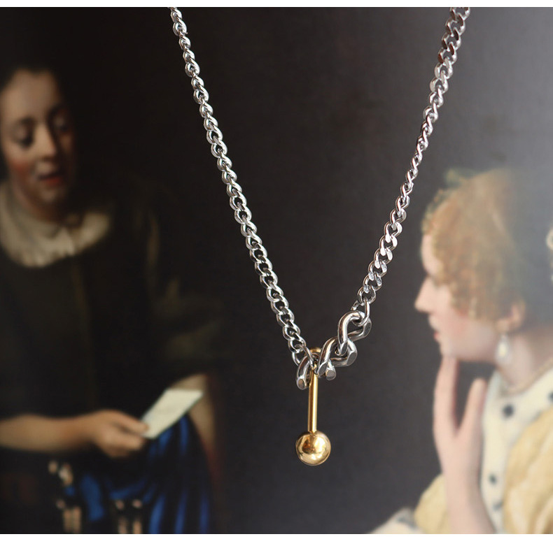 Titanium Steel Fashion Romantic Necklace display picture 5