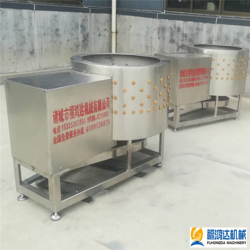 羊头蹄脱毛机设备 滚筒式羊头蹄脱毛机器 福鸿达羊头打磨阿及