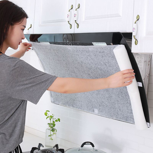 Japanese range hood filter oil-absorbing paper oil-proof sticker film fire-proof household oil-proof cover kitchen oil-absorbing paper