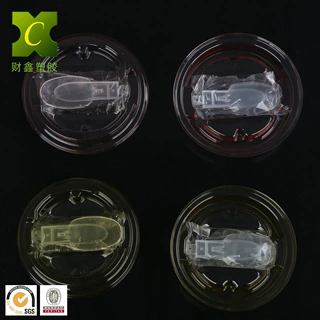 财鑫冰淇淋奶昔酸奶盖可夹勺子透明雪糕水果零食食品模内贴盒盖子