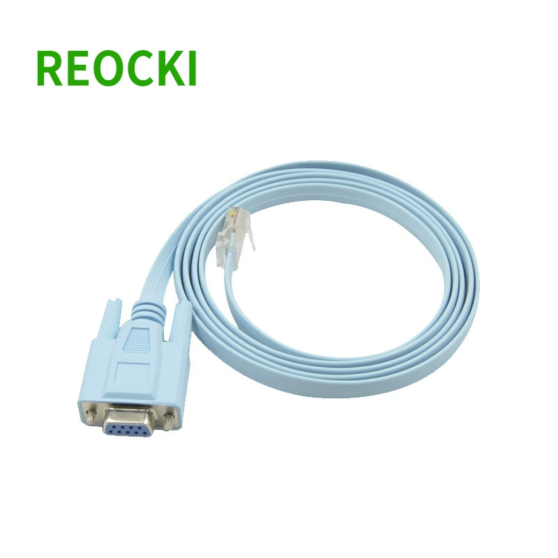 RJ45 к RS232 COM последовательный порт 9-разрядный разъем кристаллический разъем DB9 к сетевому порту консоли кабель передачи данных Cisco