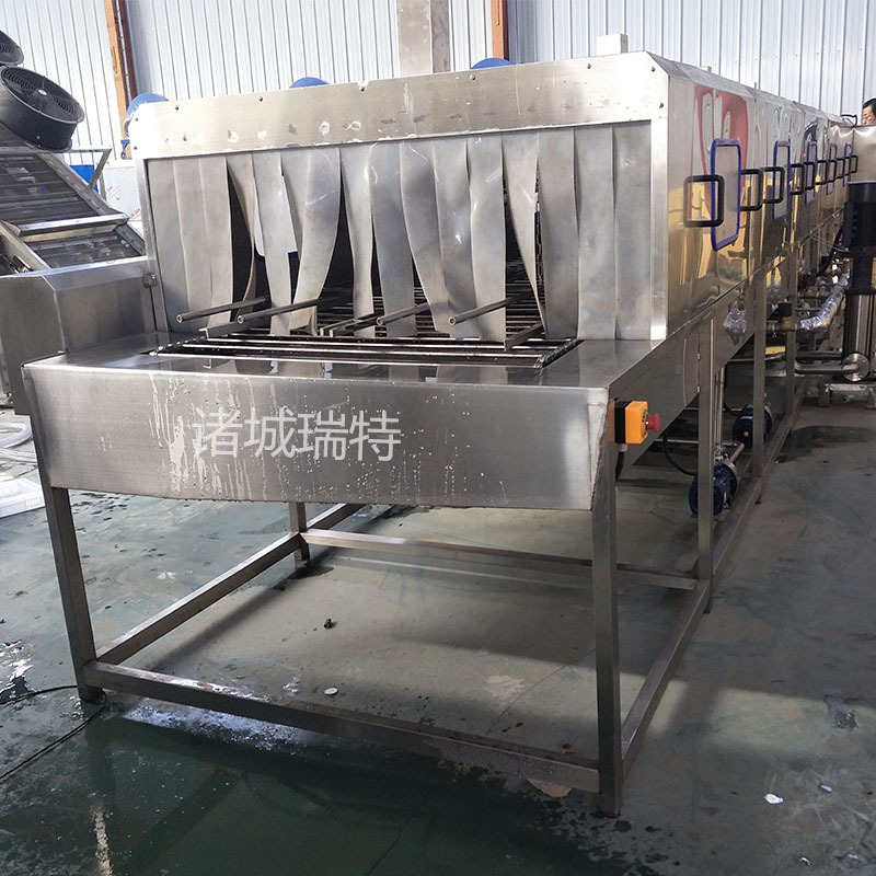 全自动带拆垛堆垛连续式托盘卡板清洗机 防潮塑料卡板清洗设备