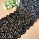 18cm black stretch lace big flower underwear clothing accessories knitted socks lace DIY wedding lace accessories