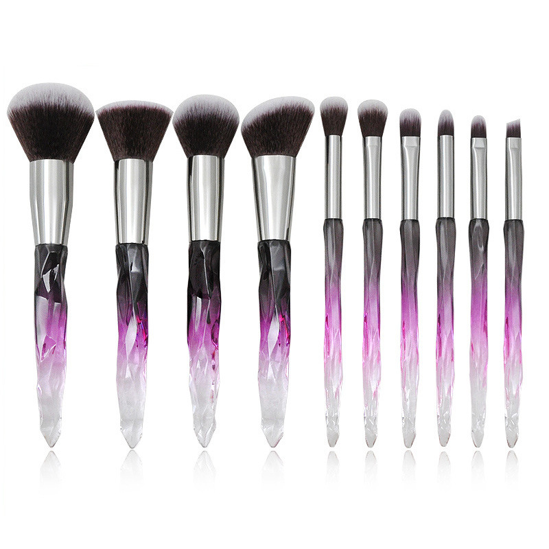 Crystal Diamond Handle Makeup Brush Set
