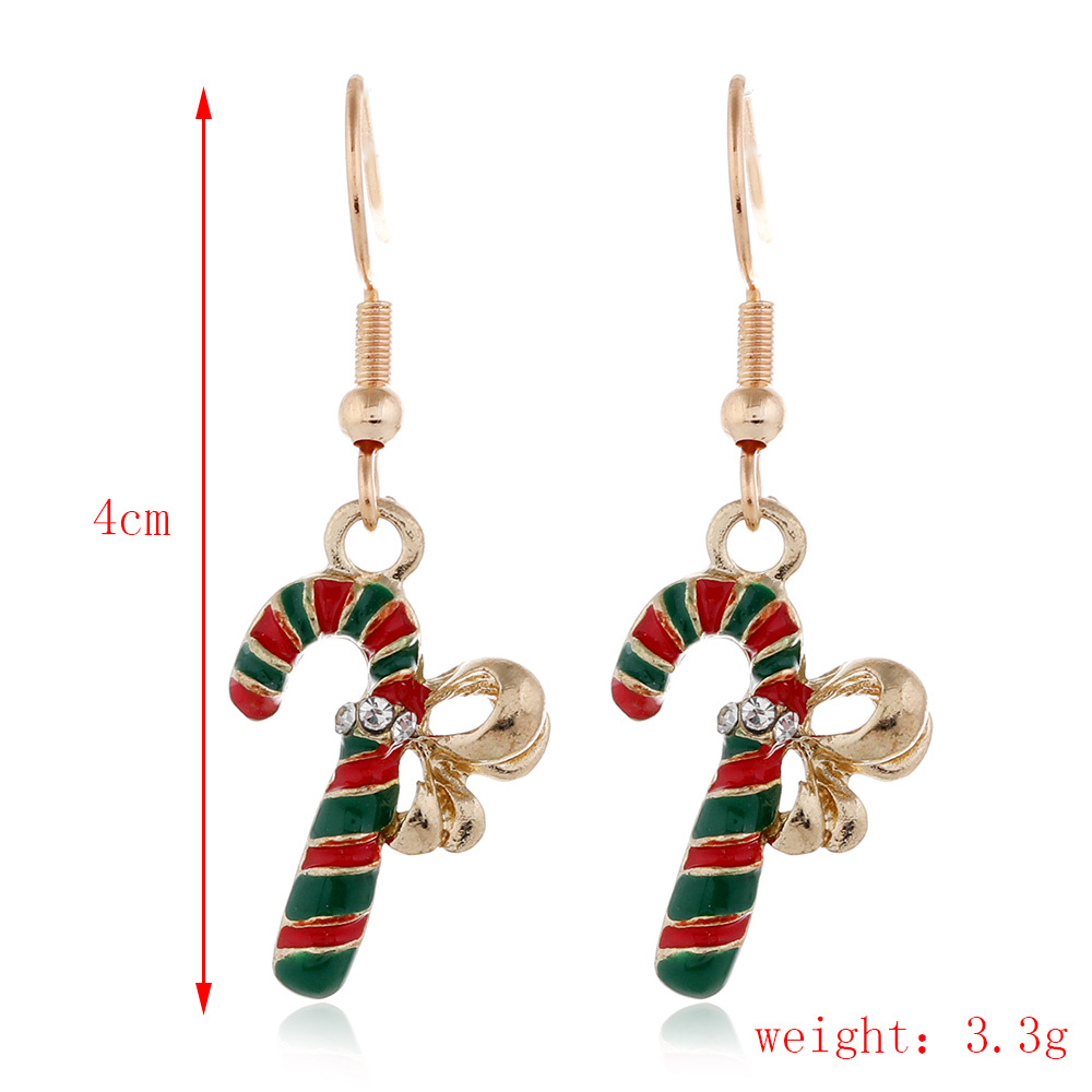 Cartoon Christmas Tree Santa Claus Seris Earrings Wholesale Nihaojewelry display picture 16