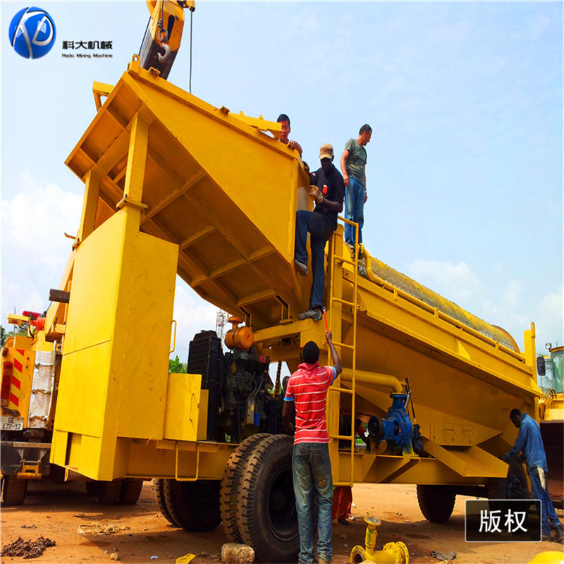 科大大型旱地淘金设备 国内选金机械生产厂家 溜槽沙金提取机器