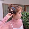 Big matte square hairgrip, 7cm, Korean style