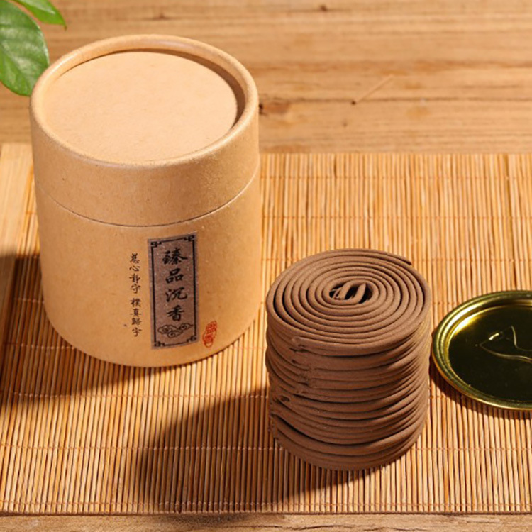 厂家批发2小时沉香盘香檀香艾草崖柏药香礼佛香印尼粘粉加工定制