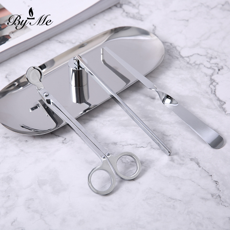 BYME aromatherapy candle tool set stainless steel four-color candle extinguishing tool four-piece set candle extinguisher accessories wholesale