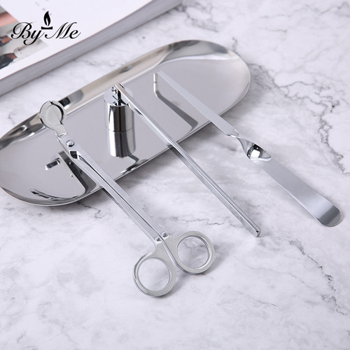 BYME aromatherapy candle tool set stainless steel four-color candle extinguishing tool four-piece set candle extinguisher accessories wholesale