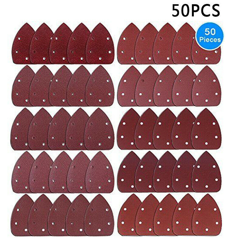 供应50张140 * 90mm砂纸 5孔三角红桃形拉绒砂纸