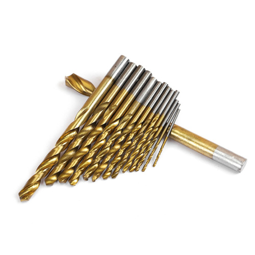 99pc twist drill iron box 99-piece set of high-speed steel titanium-plated twist drill hole opener steel plate hole drill bit