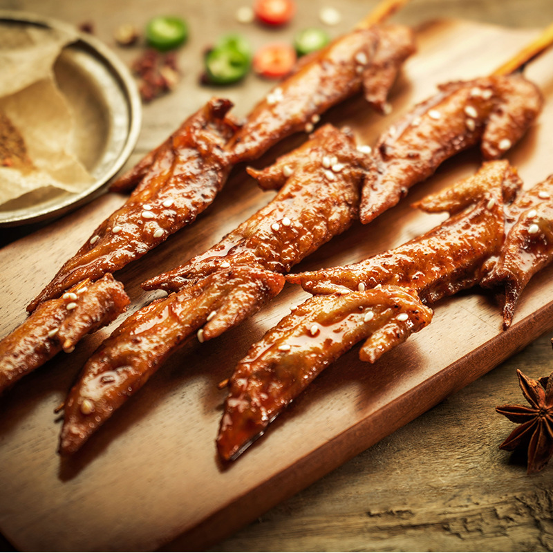 鸡翅尖大串原味3个*20串冷冻生鸡翅膀翅尖烧烤串食材冷冻半成品